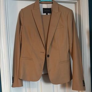 Banana Republic Tan Skirt Suit